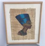 Egyptische payrus Nefertiti - ingekaderd, Ophalen, Zo goed als nieuw