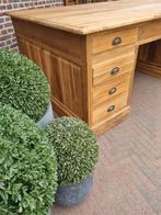 Teak bureau/dubbeldesk/partnerdesk GRATIS LEVERING