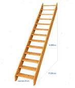 escalier / échelle de meunier, Enlèvement, Escalier