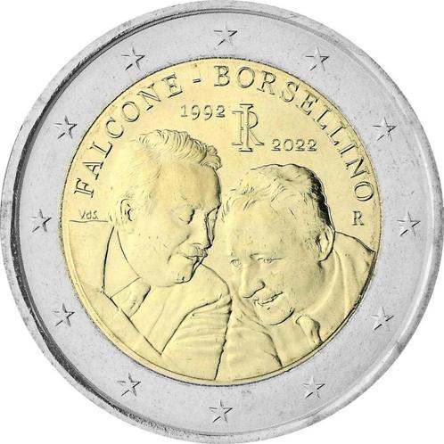 2 euro Italië 2022 Falcone Borsellino, Postzegels en Munten, Munten | Europa | Euromunten, Losse munt, 2 euro, Italië, Ophalen of Verzenden