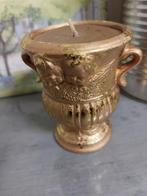Oude gouden kaars versierd met cherubijnen, Huis en Inrichting, Woonaccessoires | Kandelaars en Kaarsen, Ophalen of Verzenden