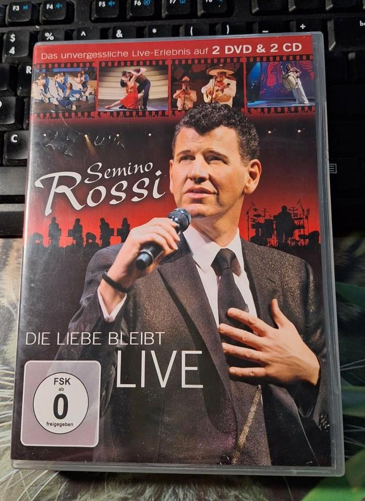 Originele CD/DVD-box Die Liebe Bleibt Live van Semino Rossi., Cd's en Dvd's, Cd's | Schlagers, Zo goed als nieuw, Boxset, Ophalen of Verzenden