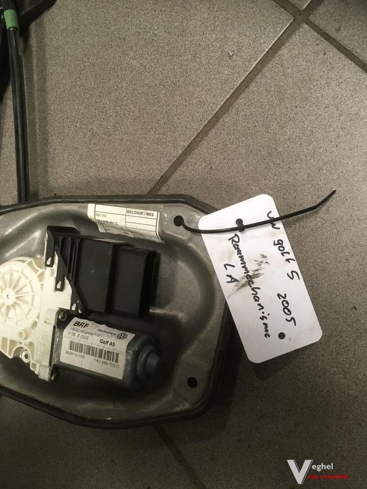 Vw golf 5 electr. raammech linksachter, Auto-onderdelen, Ruiten en Toebehoren, Gebruikt, Ophalen of Verzenden
