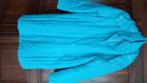 Dames lange blauwe warme jas maat l, Ophalen, Maat 42/44 (L)
