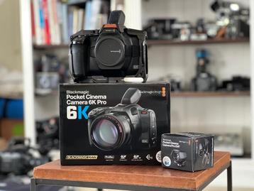 Blackmagic Pocket Cinema Camera 6K Pro Viewfinder & cage beschikbaar voor biedingen