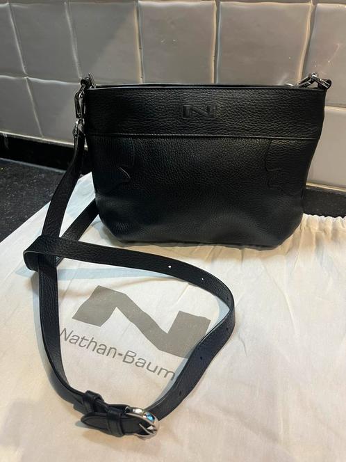 Nathan handtas ( crossbody ), Handtassen en Accessoires, Tassen | Schoudertassen, Zo goed als nieuw, Zwart, Ophalen of Verzenden