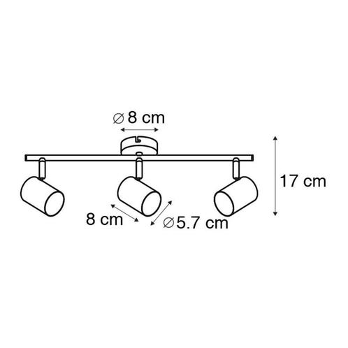 Plafondspot, Huis en Inrichting, Lampen | Spots, Nieuw, Plafondspot of Wandspot, Metaal of Aluminium, Halogeen, Ophalen