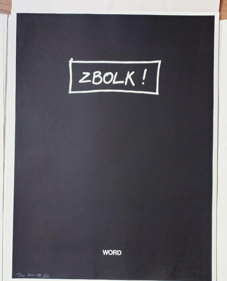 zeefdruk Joost De Bruyne uit map 'Hulde aan Joost' 1977, Antiquités & Art, Art | Lithographies & Sérigraphies, Envoi