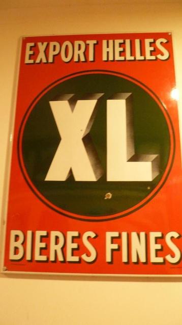 Mooi Emaille bord XL Export Helles Bieres Fines  1934 !!! disponible aux enchères