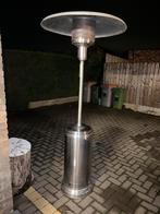 Gas terrasverwarmer paddenstoel – RVS – Werkt goed, Tuin en Terras, Terrasverwarmers, Ophalen, Zo goed als nieuw, Gas