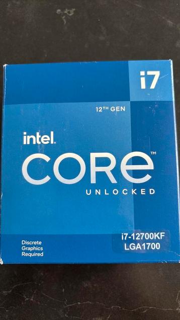 Intel Core i7 12700kf beschikbaar voor biedingen