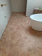 Keramische tegels Terracottakleur. Zeshoek, Doe-het-zelf en Bouw, Tegels, Ophalen, Nieuw, Keramiek