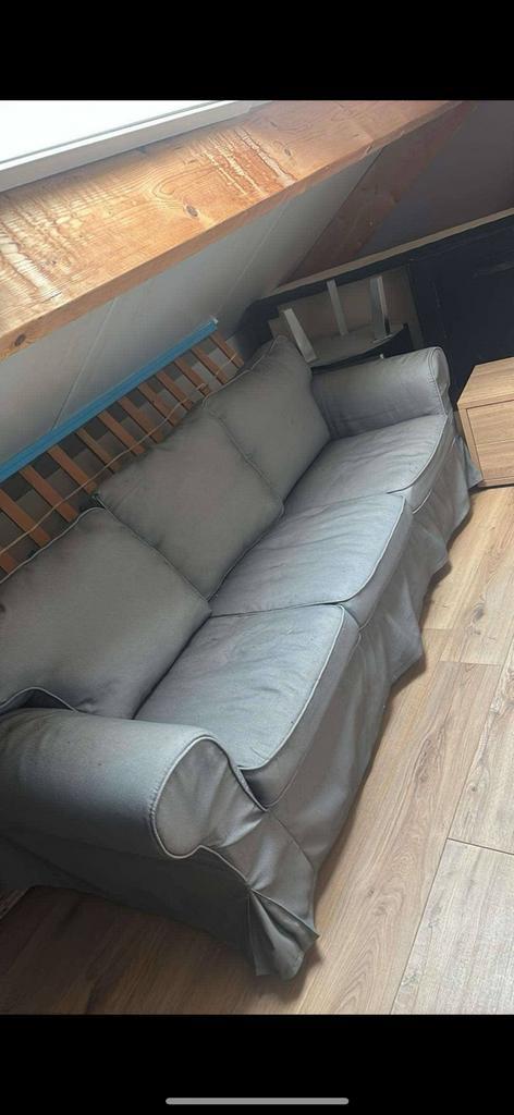 Ikea 3-zits bank met uitwasbare/vervangbare hoezen, Huis en Inrichting, Slaapkamer | Slaapbanken, Zo goed als nieuw, Ophalen of Verzenden