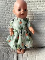 311. Babyborn : Nieuw groen jurkje met toekans, Ophalen of Verzenden, Nieuw, Babypop