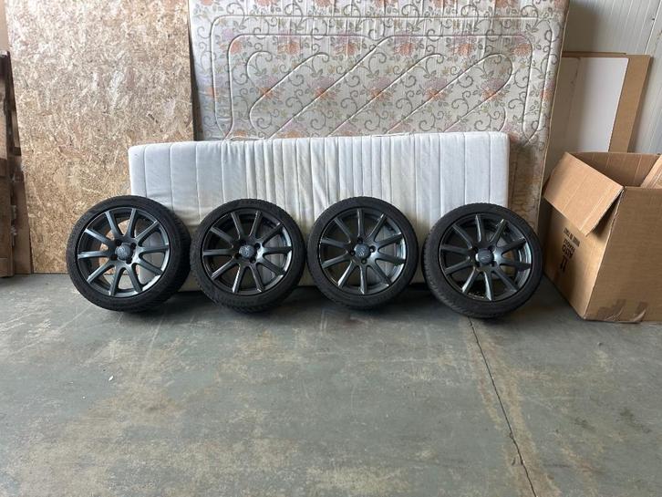RIAL Milano winterset 16 inch in goede staat, Auto-onderdelen, Banden en Velgen, Velg(en), Winterbanden, 16 inch, 195 mm, Personenwagen