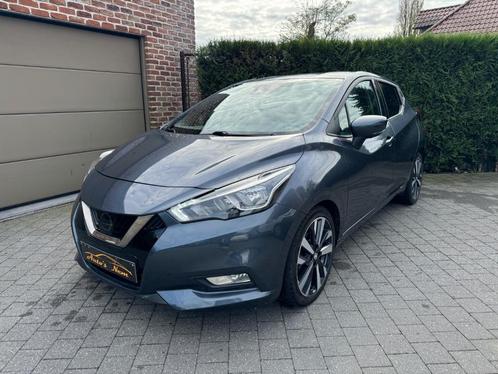 Nissan 0.9 IG-T Tekna,GARANTIE,AIRCO,CRUISE,NAVI,LEDER,BOSE, Auto's, Nissan, Bedrijf, Te koop, Micra, 360° camera, ABS, Achteruitrijcamera