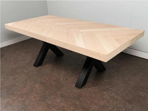 plateau de Table à  chevrons chêne 180 x 98 cm neuve, Huis en Inrichting, Tafels | Eettafels, Nieuw, 50 tot 100 cm, 150 tot 200 cm