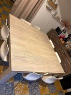 Table 160/160 cm avec 8 chaises ikea, Huis en Inrichting, Tafels | Eettafels, Ophalen, Gebruikt, 150 tot 200 cm, Vierkant