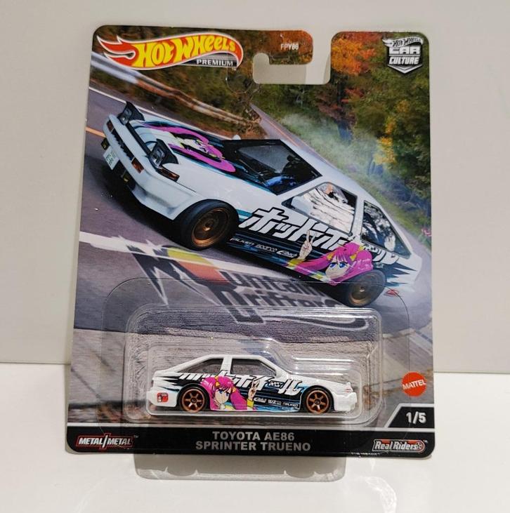 Hot Wheels Toyota AE86 Sprinter Trueno Mountain drifters, Hobby en Vrije tijd, Modelauto's | Overige schalen, Ophalen of Verzenden
