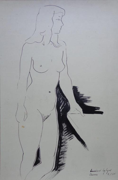 MEDARD TYTGAT / NAAKTE VROUW / ORIGINEEL WERK / 64x42cm SIG, Antiek en Kunst, Kunst | Tekeningen en Fotografie, Ophalen of Verzenden