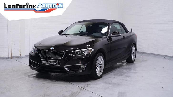 BMW 218 2-serie Cabrio 218i Luxury Navi Clima Leder Apple Ca, Auto's, BMW, Bedrijf, 2 Reeks, ABS, Airbags, Alarm, Climate control
