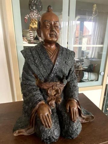 Statue : Samouraï Shijo Kingo, Japon, 1ère moitié du XXe siè