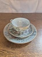 Chinees theeservies – porselein met bloemendecor, Verzamelen, Ophalen, Zo goed als nieuw, Porselein, Compleet servies