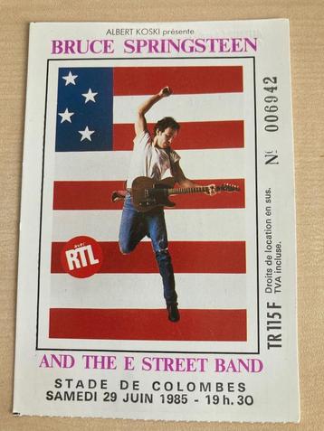 Bruce Springsteen concert ticket Stade De Colombes 1985 beschikbaar voor biedingen