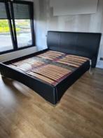 bed, Huis en Inrichting, 180 cm, Gebruikt, Hout, Zwart