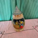 Vintage bierpul met deksel, Antiek en Kunst, Ophalen