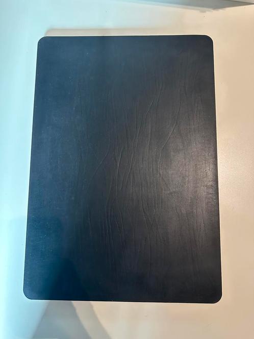 Placemats zwart leder - set van 9, Huis en Inrichting, Keuken | Textiel, Zwart, Ophalen