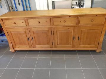 Grenen dressoir 2205091, Huis en Inrichting, Ophalen, Met deur(en), 200 cm of meer, Grenenhout