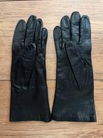 Zwarte leren gala handschoenen maat 7,5, Ophalen of Verzenden, Zo goed als nieuw, Handschoenen