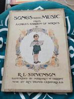 Songs of music from a child's garden of verses by Stevenson, Antiquités & Art, Enlèvement ou Envoi