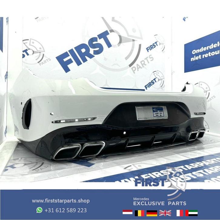 C257 W257 CLS AMG ACHTERBUMPER COMPLEET 63 2017-2025 BUMPER, Auto-onderdelen, Carrosserie, Bumper, Mercedes-Benz, Achter, Gebruikt