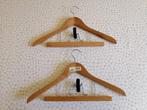 Cintres en bois avec pince pour pantalon/jupe, Envoi, Comme neuf, Bois, Adultes