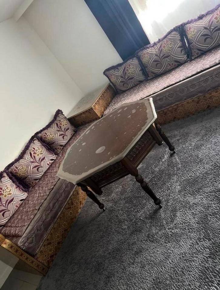 Salon marocain, Maison & Meubles, Canapés | Coins salons complets, Utilisé, Bois, Enlèvement