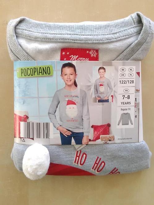 Mooie lichtgrijze kersttrui, maat 122/128 (nieuw), Kinderen en Baby's, Kinderkleding | Maat 122, Nieuw, Jongen of Meisje, Trui of Vest