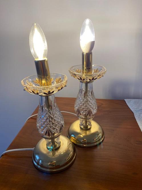 Lampe en cristal - Bohemia cristal (2 piece pour 55 euro), Maison & Meubles, Lampes | Lampes de table, Utilisé, Moins de 50 cm