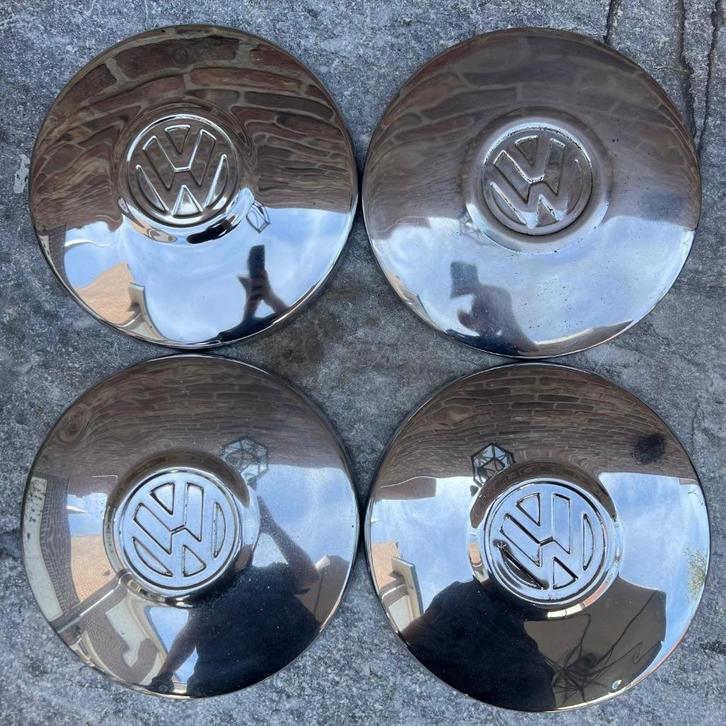 VW Chromen Wieldop 4x130 Kever KG T14 1968->, Auto diversen, Auto-accessoires, Gebruikt, Ophalen of Verzenden