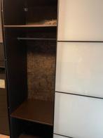 Kleerkast met dressoir, bed en twee nachtkastjes., Huis en Inrichting, Ophalen, Gebruikt, Glas