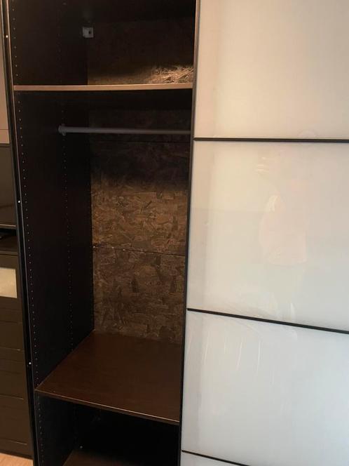 Kleerkast met dressoir, bed en twee nachtkastjes., Huis en Inrichting, Kasten | Kleerkasten, Gebruikt, Glas, Ophalen