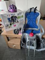 Fietsstoel Sirius + helm paars, Fietsen en Brommers, Ophalen, 9 t/m 18 kg, OK BABY, Achterzitje