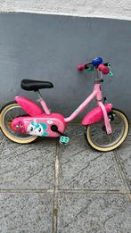 B’twin 14 inch fietsje inclusief zijwieltjes, Fietsen en Brommers, Fietsen | Kinderfietsjes, Ophalen, Zijwieltjes, Gebruikt, B-Twin