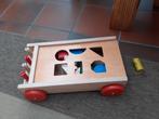 Chariot en bois avec blocs, Enfants & Bébés, Comme neuf, Enlèvement ou Envoi