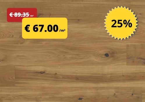 Houten vloeren voor € 67.00 /m² incl BTW - 50% KORTING, Huis en Inrichting, Stoffering | Vloerbedekking, Nieuw, Parket, 75 m² of meer