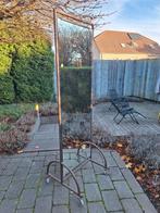 Spiegel dubbelzijdig op wieltjes., Ophalen, Gebruikt