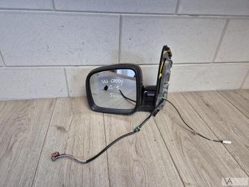 VW Caddy 2003 - 2015 spiegel elektrisch 5+1 stekker zwart, Enlèvement ou Envoi, Utilisé, Volkswagen