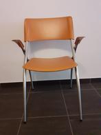 2 stoelen CALLIGARIS "leather atomic floating arm" Set: € 99, Huis en Inrichting, Stoelen, Designstoelen, Twee, Gebruikt, Metaal