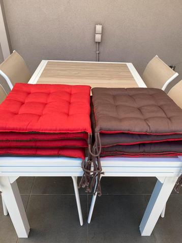 8 coussins chaises de jardin neuf double face  beschikbaar voor biedingen